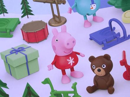 玩具拆箱:小猪佩奇的圣诞礼盒 #玩具