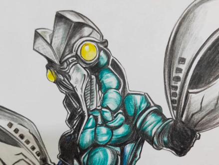 小龙虾的笑声有没有是你童年的印象#巴尔坦星人 #你要永远相信光 #怪兽