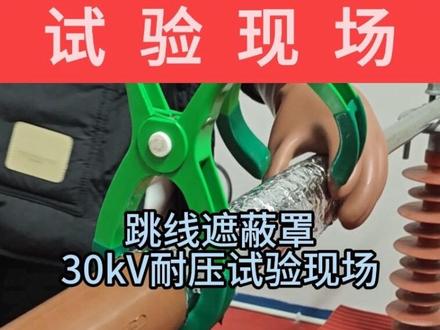 智铿安,为您提供安全保障 跳线遮蔽罩30千伏kV耐压测试现场,报告直出#带电作业 #试验 #安全 #平安守护 #检验报告