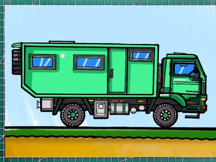 儿童交通工具简笔画房车,越野房车画法教学汽车简笔画#简笔画 #简笔画教程 #汽车简笔画 #房车画法 #交通工具简笔画 #越野房车简笔画 #儿童画教程 #少儿绘画 #马克笔绘画 #儿童学画画