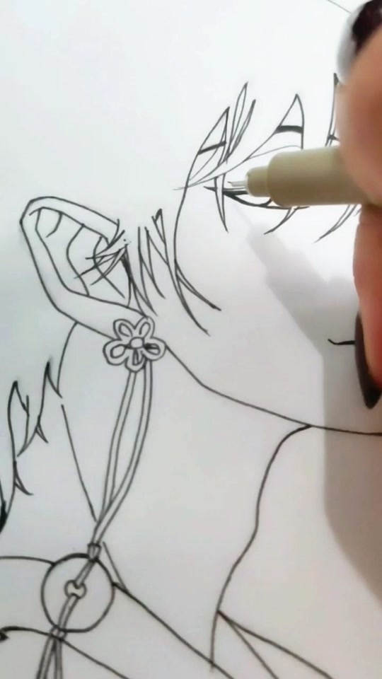 山海经神兽白泽素描教程