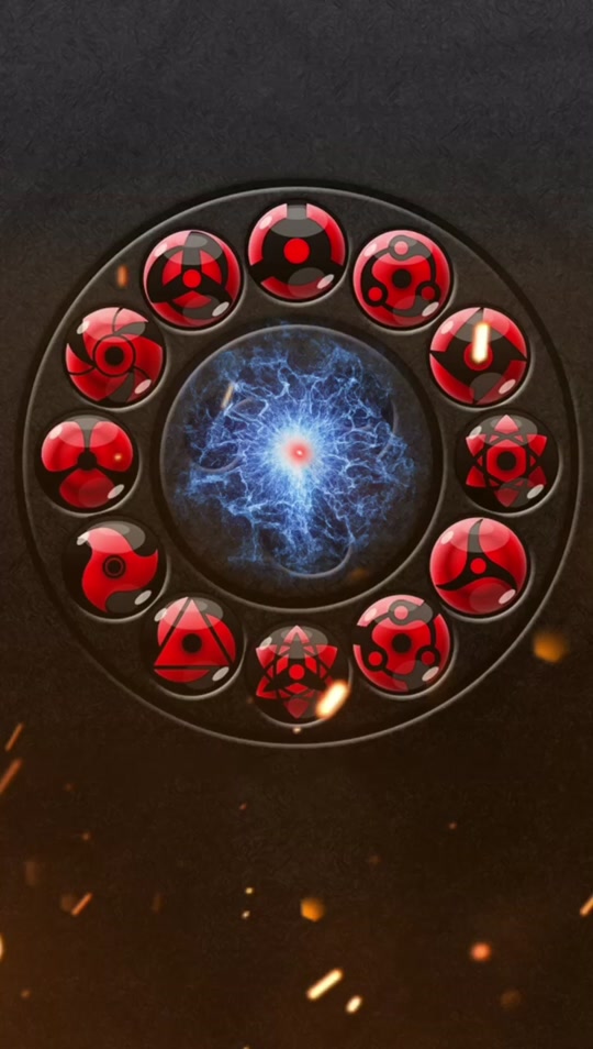 宇智波一族全员黑夜写轮眼合照壁纸