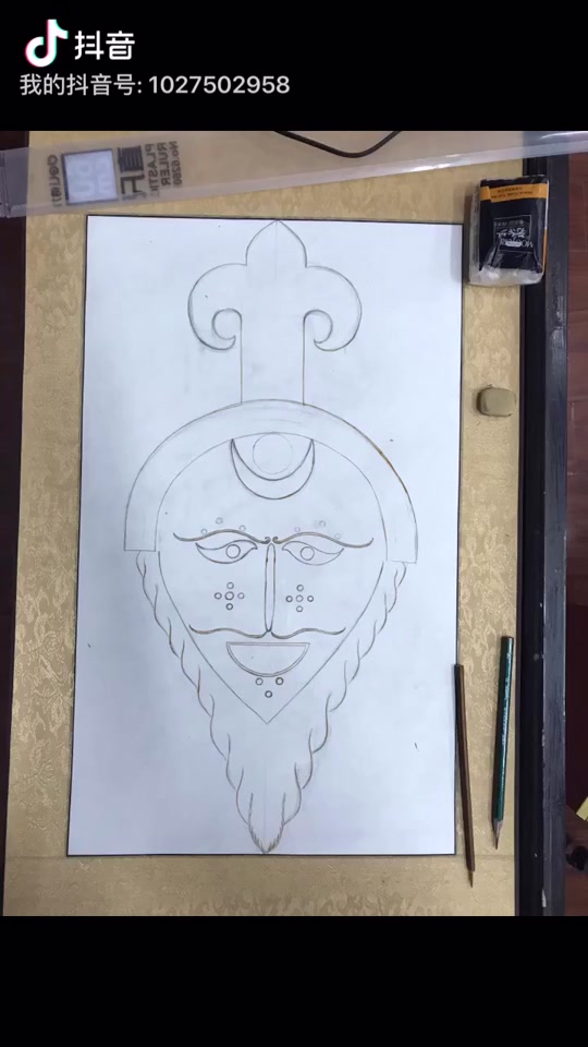 藏戏面具绘画巫女_藏戏面具绘画简笔画