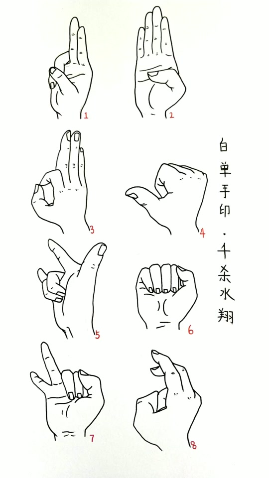 结印手势 千鸟_单手结印教程图