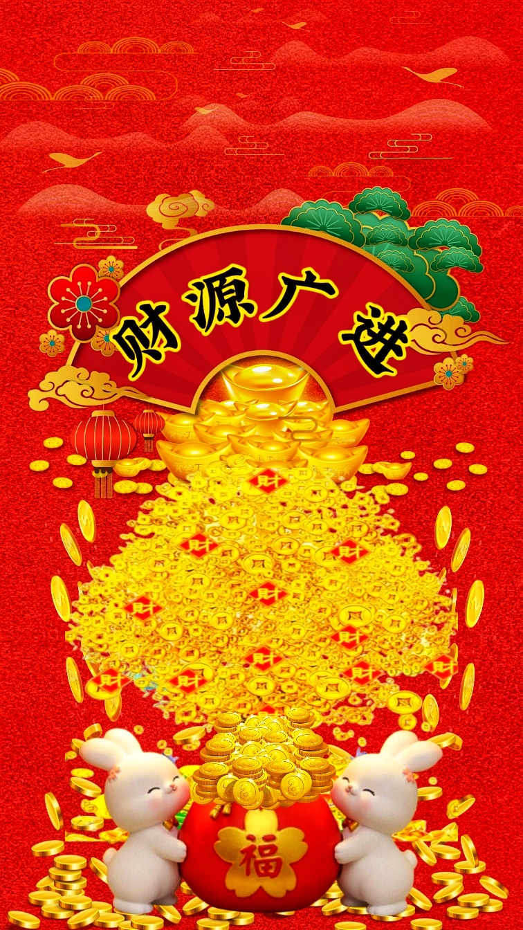 非李莫属:暴富发财,财源滚滚来,财源广进,八方来财,翻身上岸,财富多多