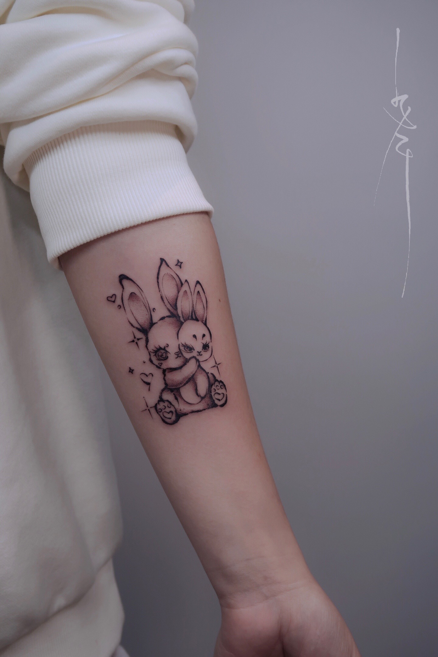 生肖兔招财刺符壁纸