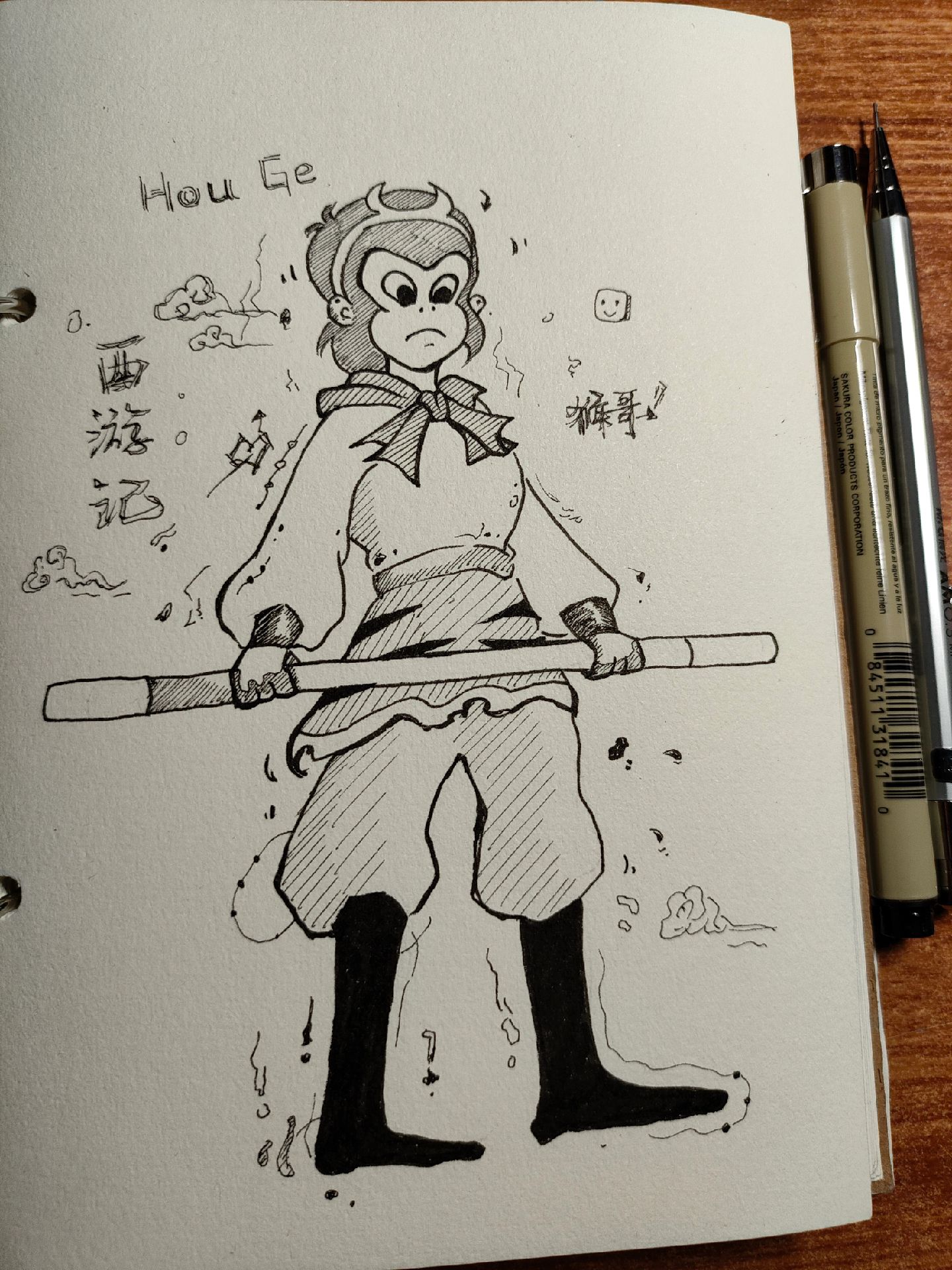 画画 #跟着抖音学画画 #简笔画 #一起学画画 #手绘 西游记,孙悟空