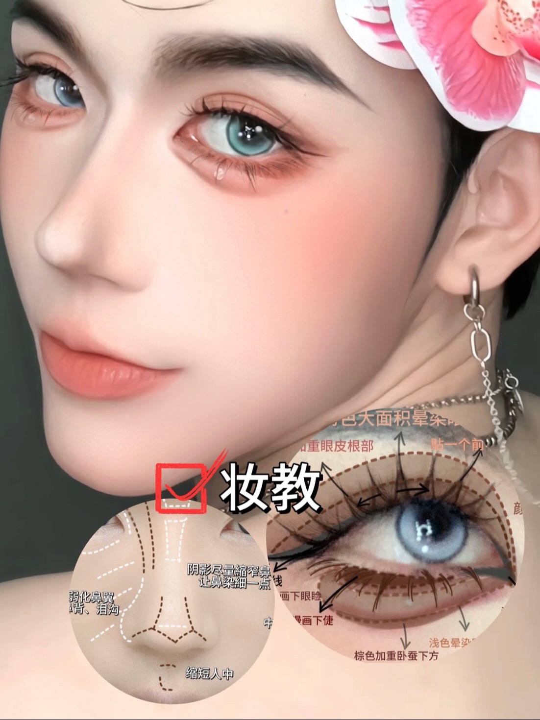 :内双杏眼试试这个新中式清冷狐系眼!0基础