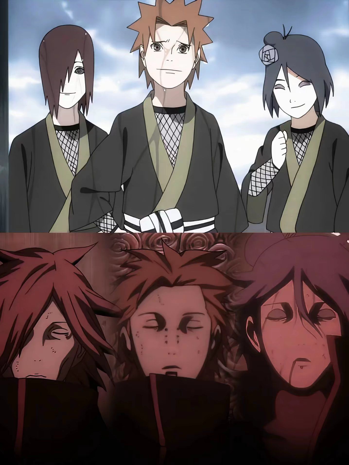 死于战争 他们只是希望和平#火影忍者 #漩涡长门 #弥彦 #小南