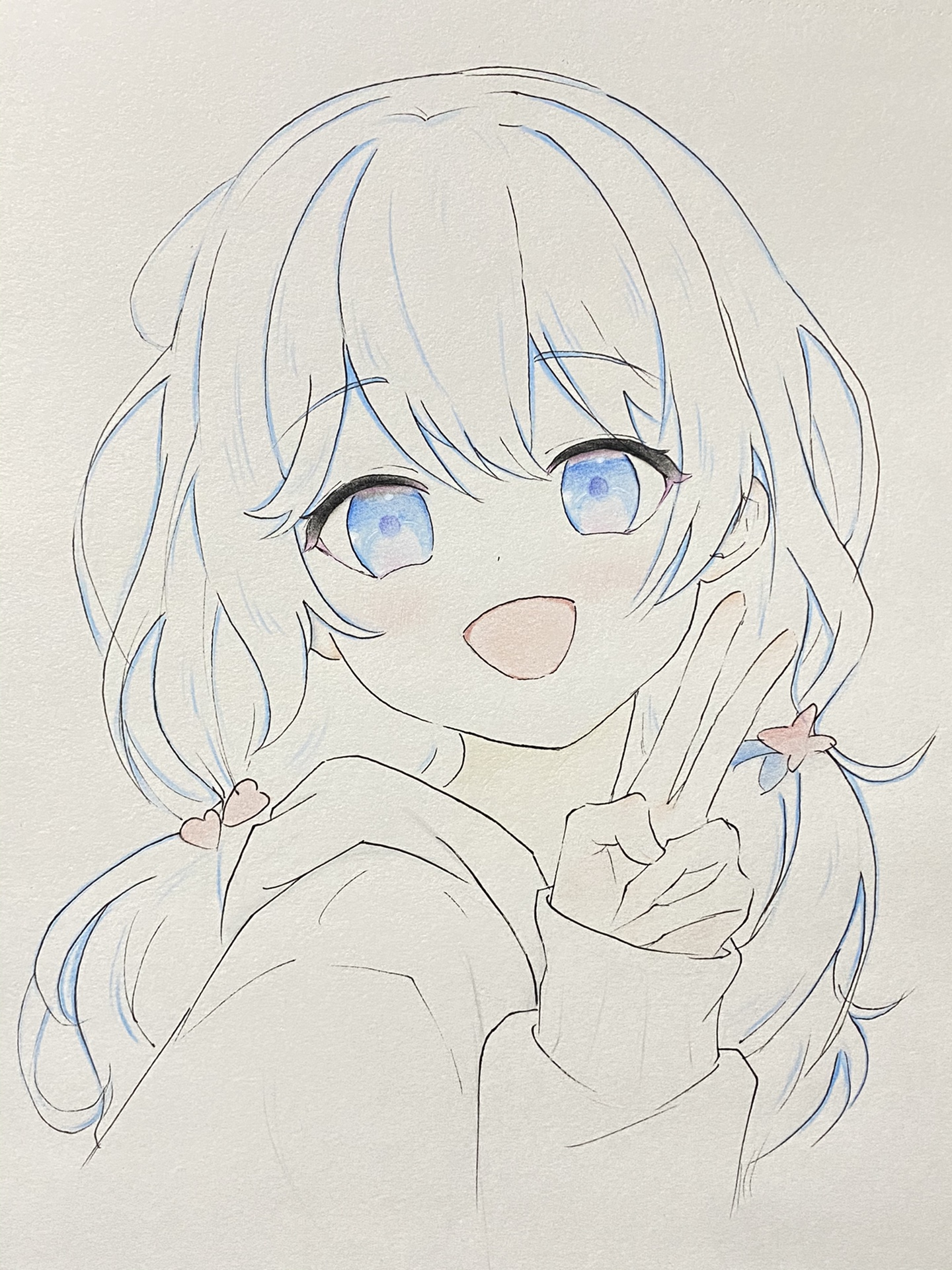 今天忘记拍步骤了03#手绘动漫人物 #动漫 #二次元 #画画打卡 #动漫