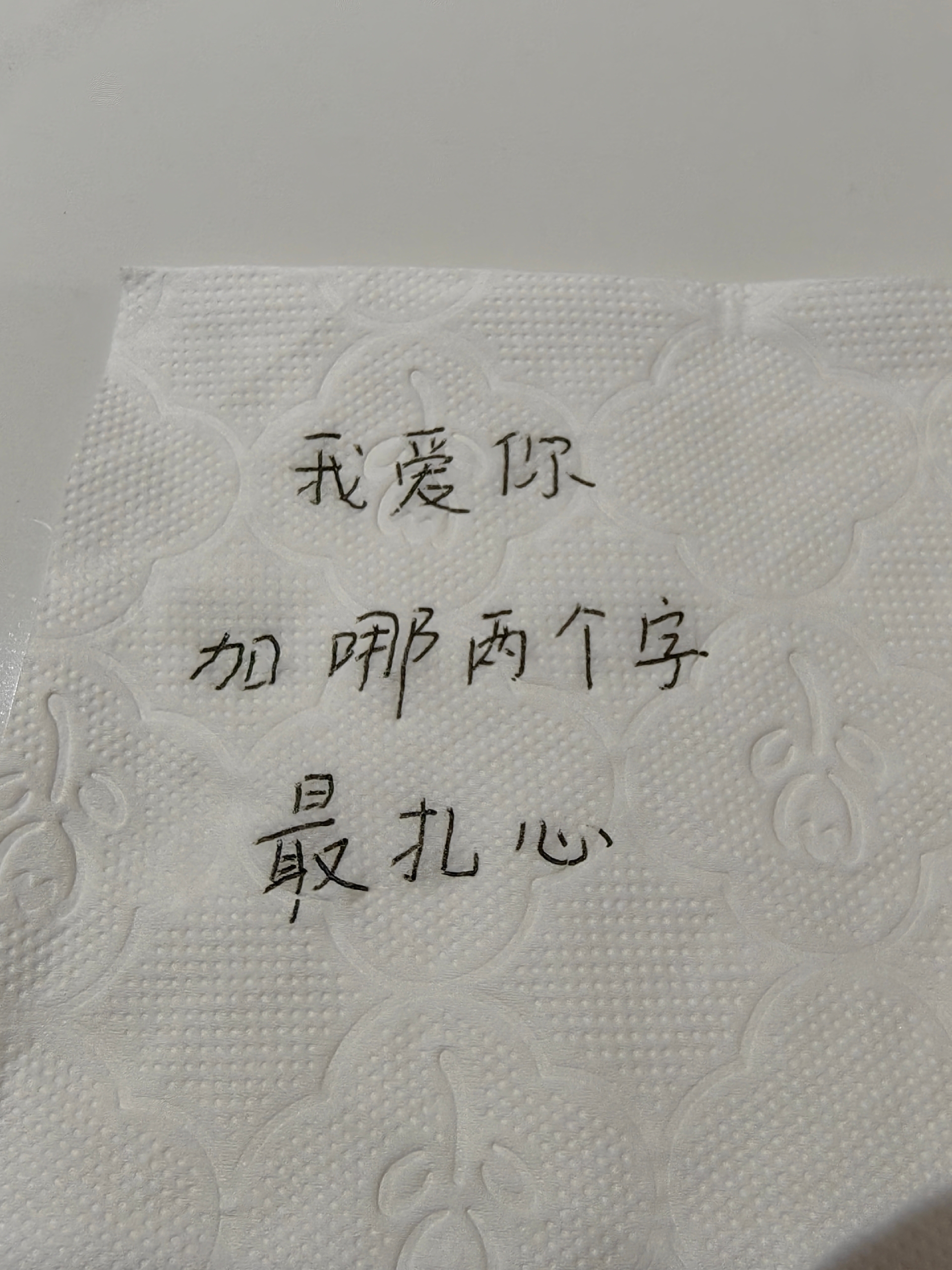 闪闪的闪闪:我爱你,加那两个字,最扎心 来让我开开眼界###手写文字