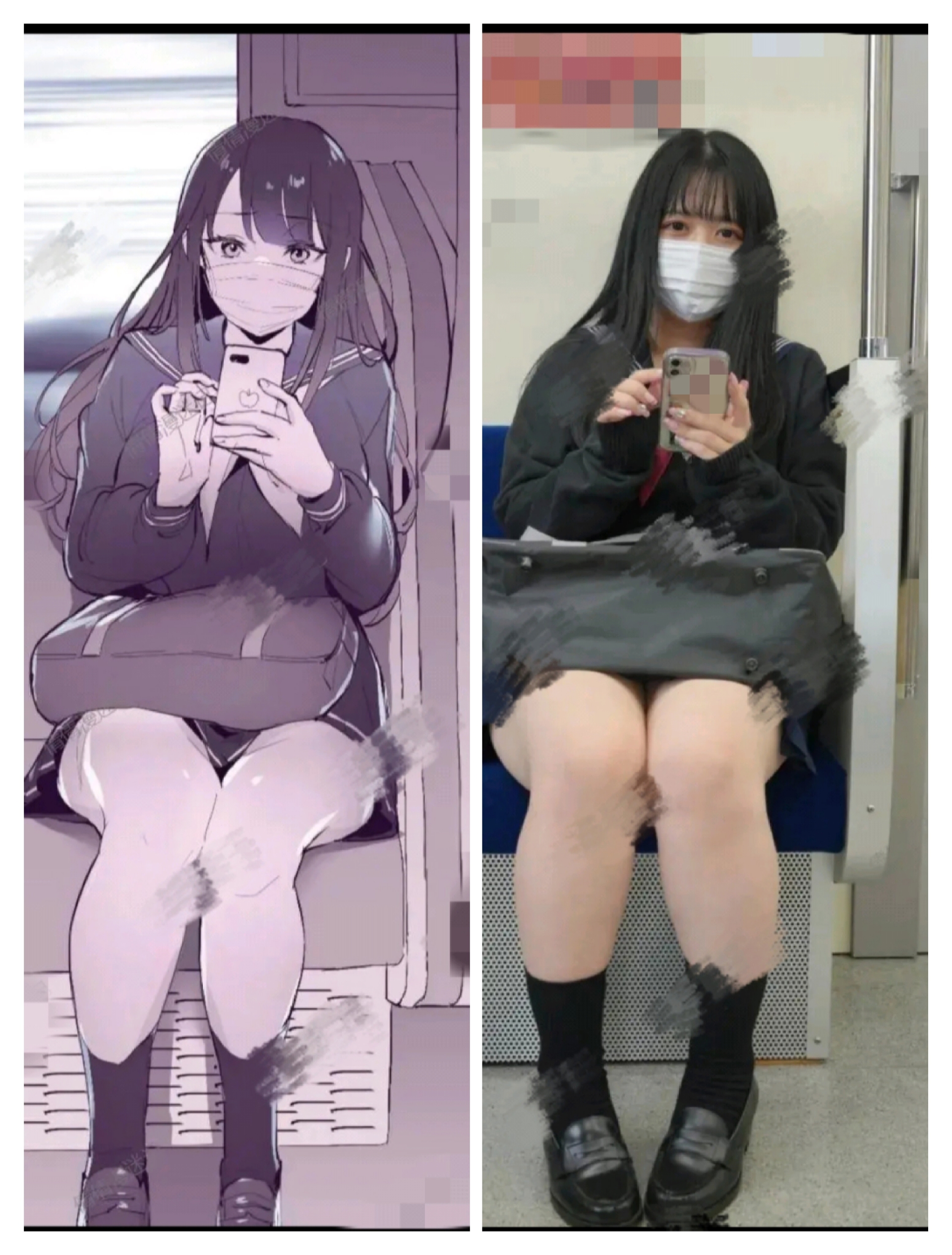 陈华狼:当二次元世界涌入三次元世界 #一秒变身二次元 #对比图 #现实