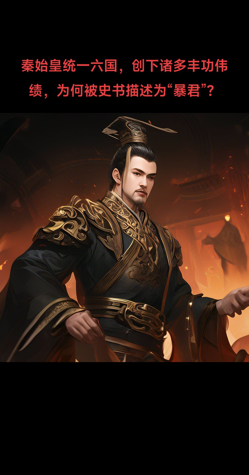 帝制,北修长城,南征百越,是中国历史上的第一个皇帝,被称作"始皇帝","