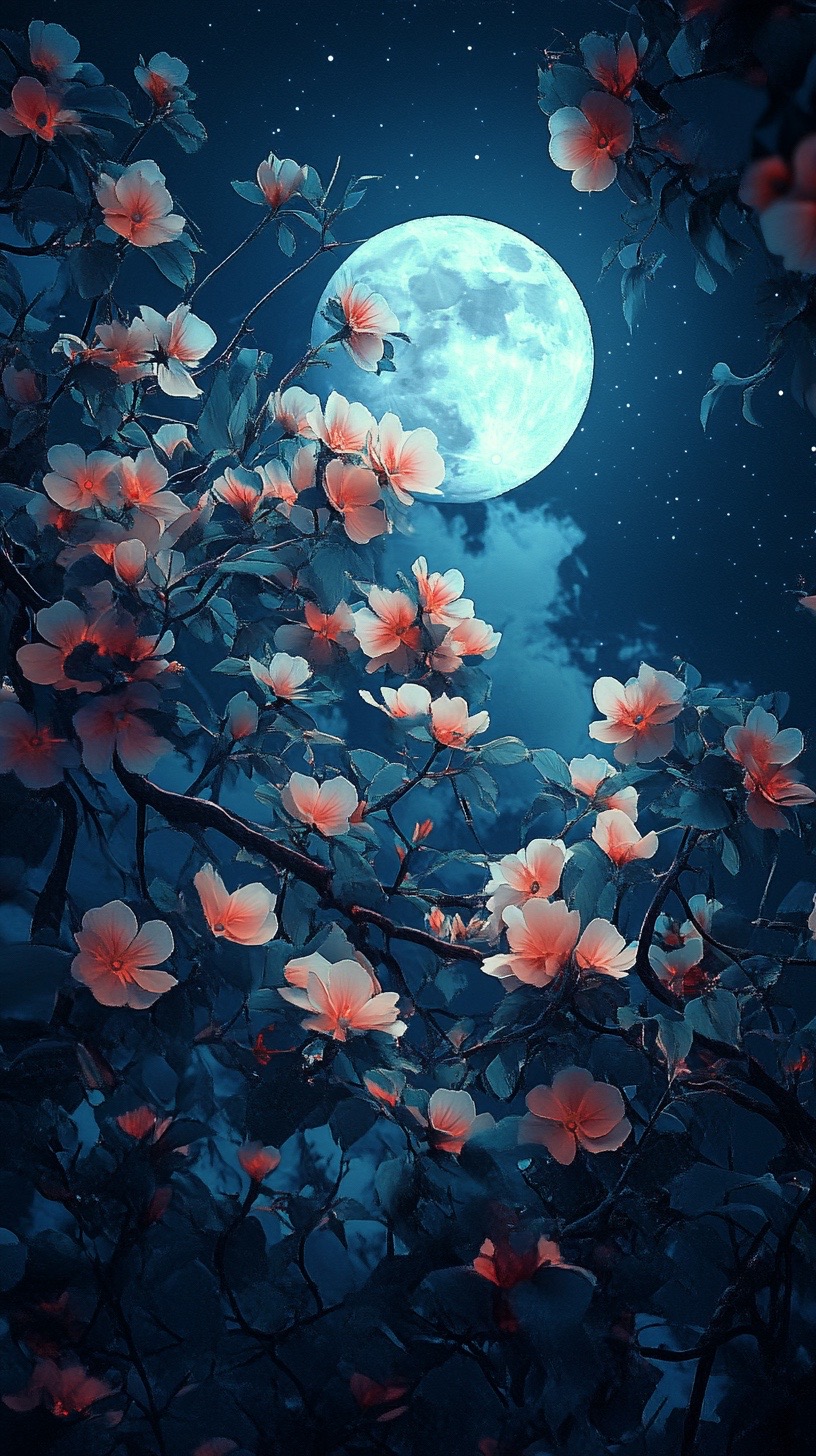是多多呀:《花好月圆》花好:象征着繁荣和美丽,寓意着生命的繁盛与