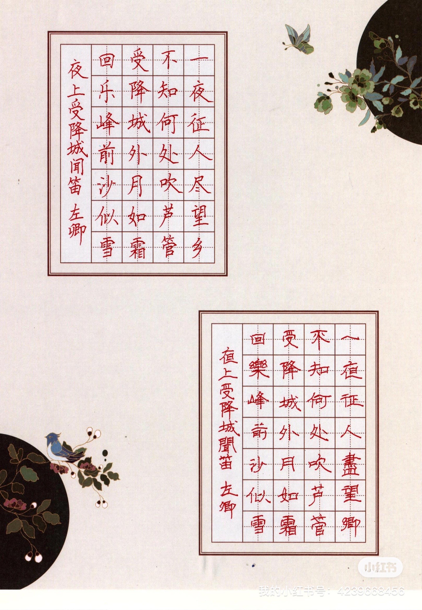 硬笔书法 #唐诗宋词 #楷书隶书 #唐诗三百首 #小学生必背古诗词