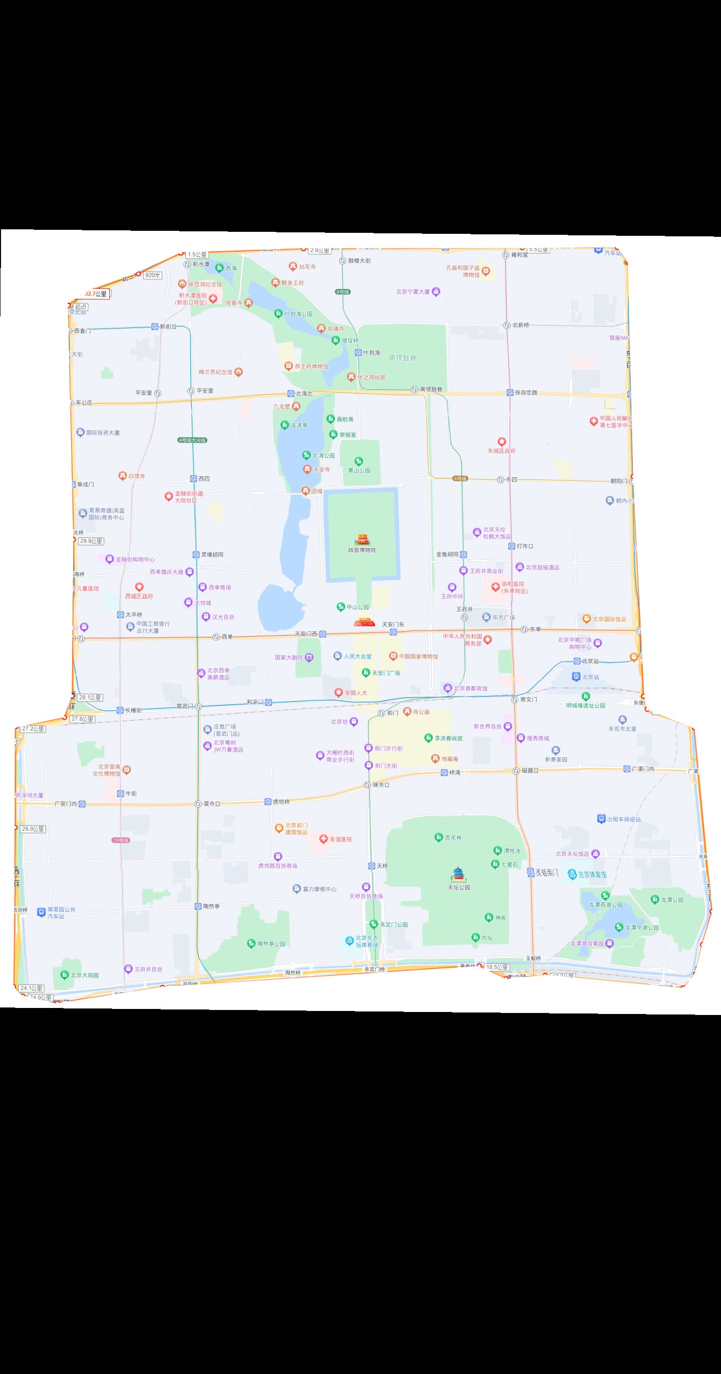 献上北京二环地图,二环全长32公里,想出行的朋友可以来看 #北京地图