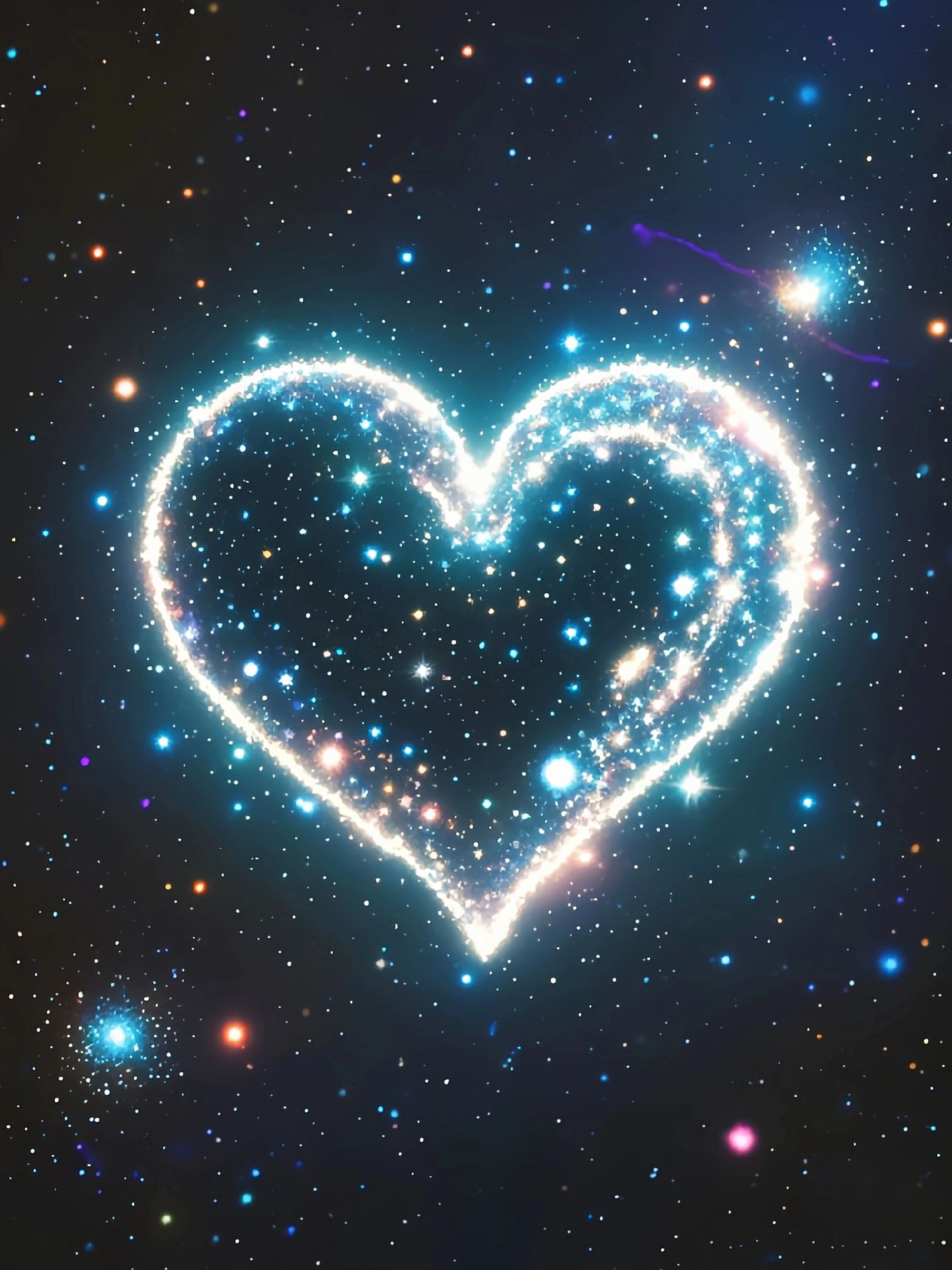 星空下的心,如此孤独 寂静的爱,何处安放#时空魅影的美图 #我又来送图