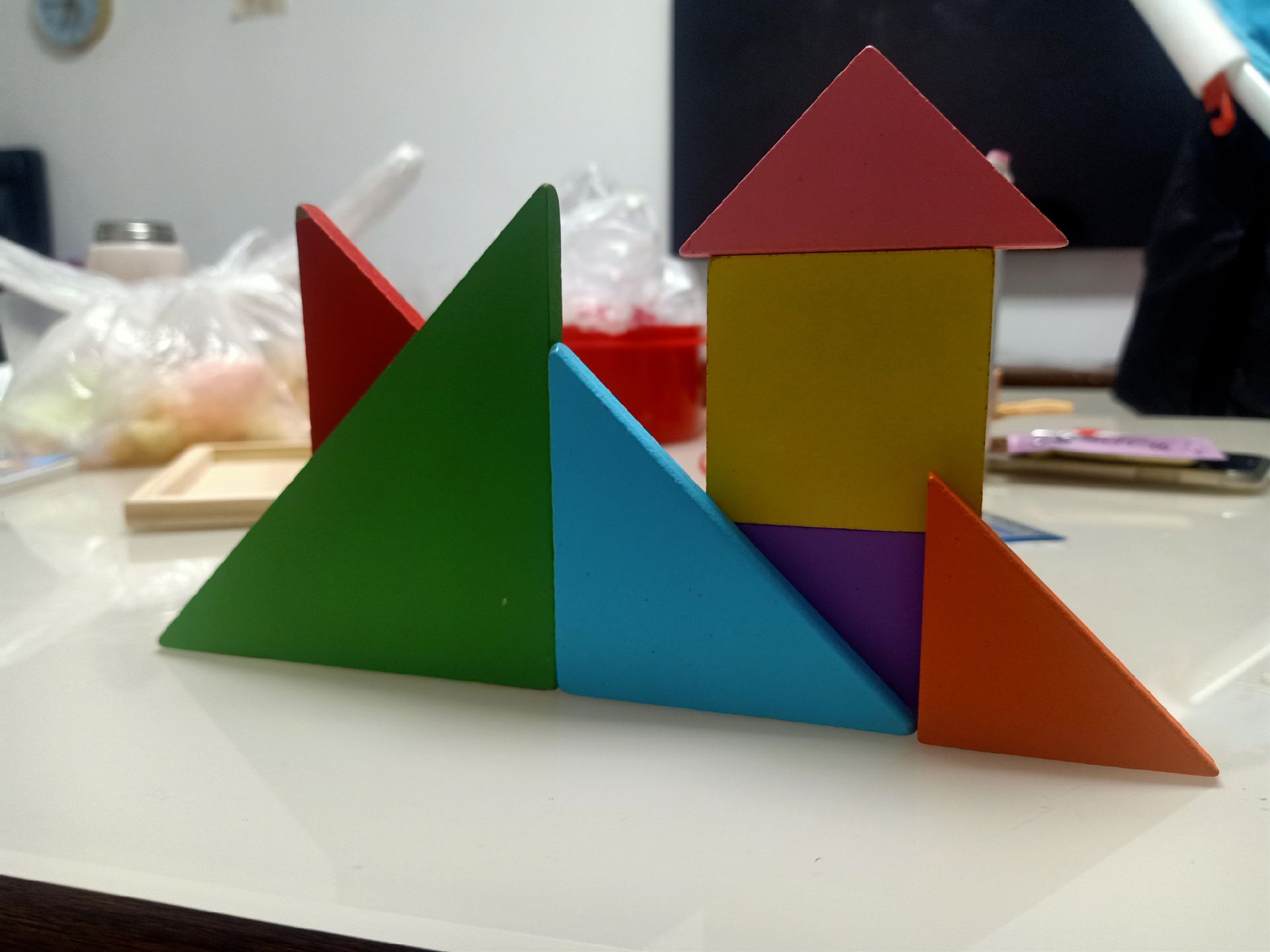 七巧板消防主题拼图