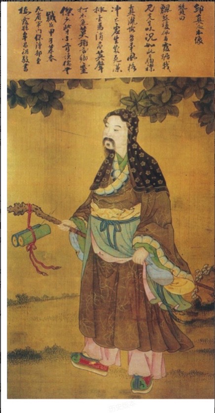 丘处机是道教主流全真教第五代掌教,是全真教祖师爷王重阳的亲传弟子