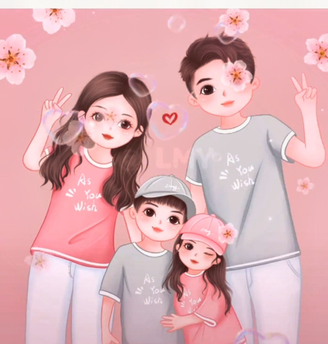 一家四口ai头像怎么了