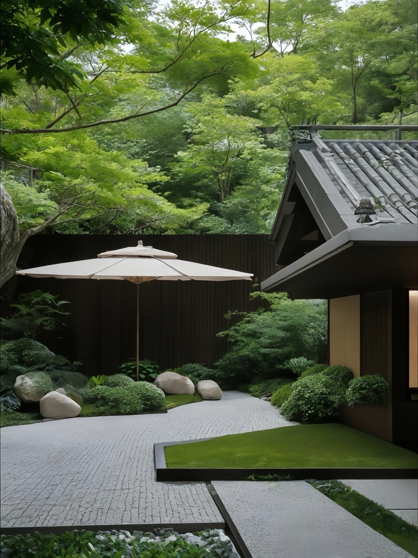 悦悦🍃:日式风庭院|融入现代简约感🍃