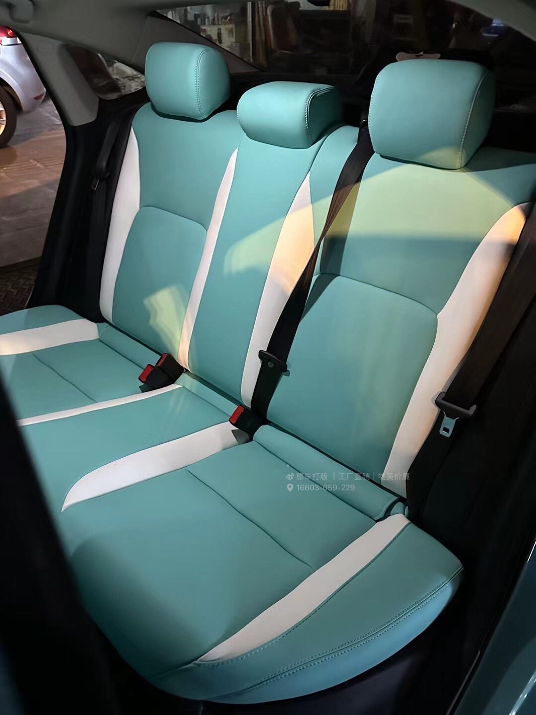 梅梅 真皮座椅:本田 型格 十代思域 汽车内饰改装.