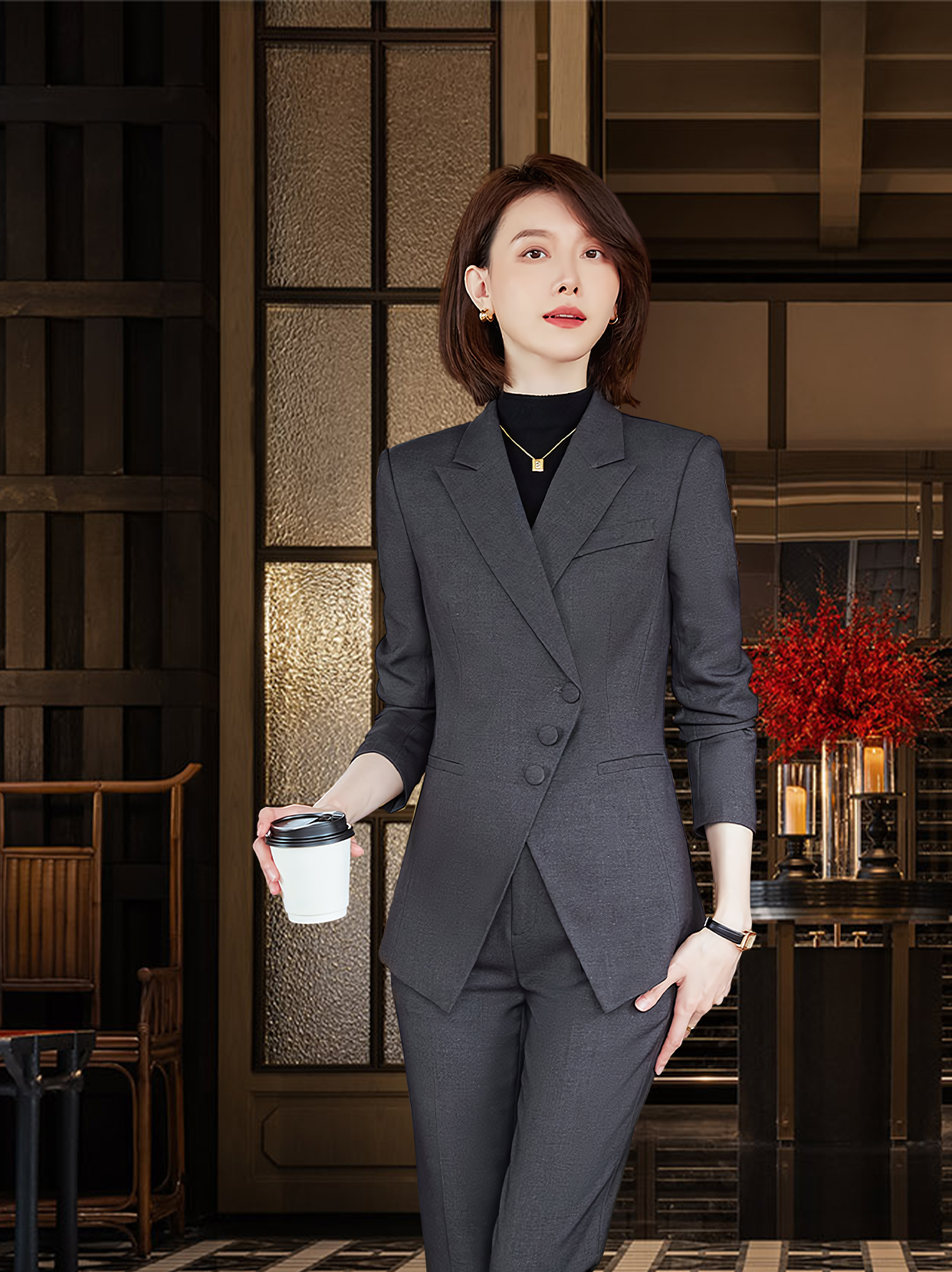 女性职场穿搭 #优雅知性 #40到50岁高档女装推荐 #品质女装 #职业西装
