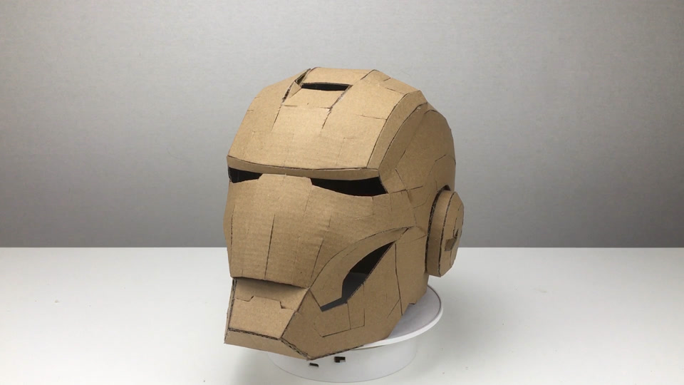 纸板做威龙头盔教程