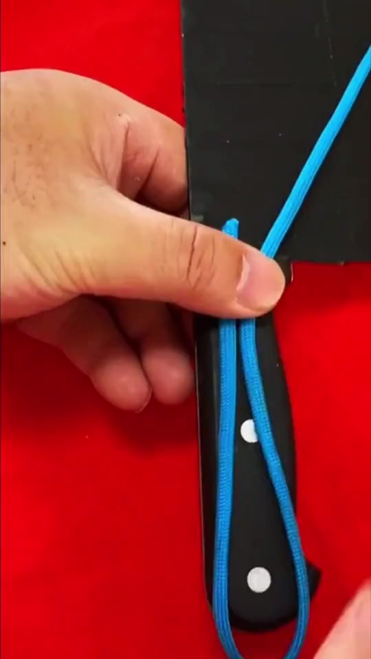 刀把绳子缠法