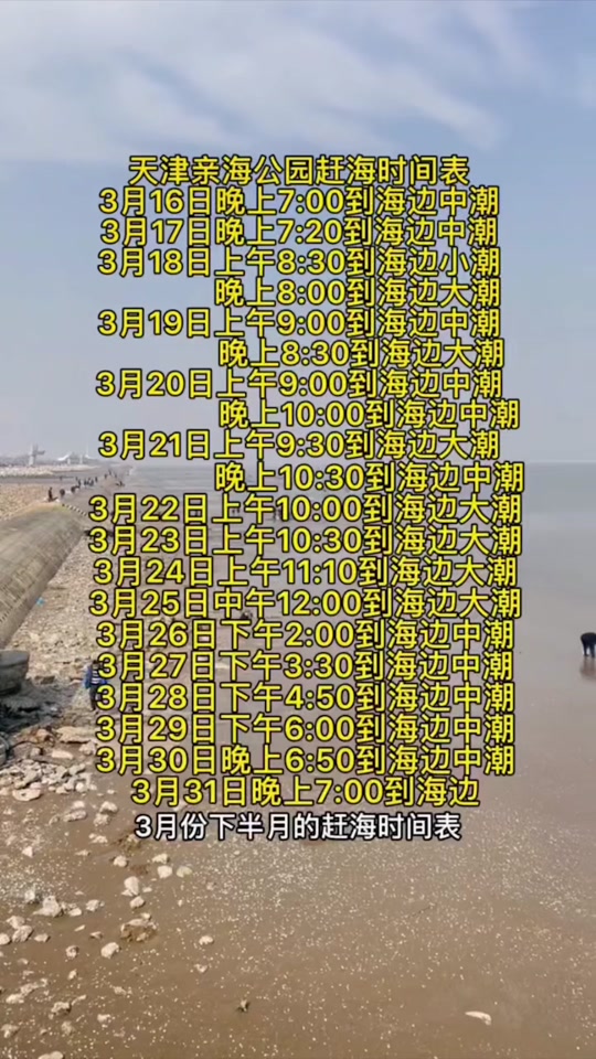 东疆港赶海潮汐表3月10号赶海时间 - 抖音