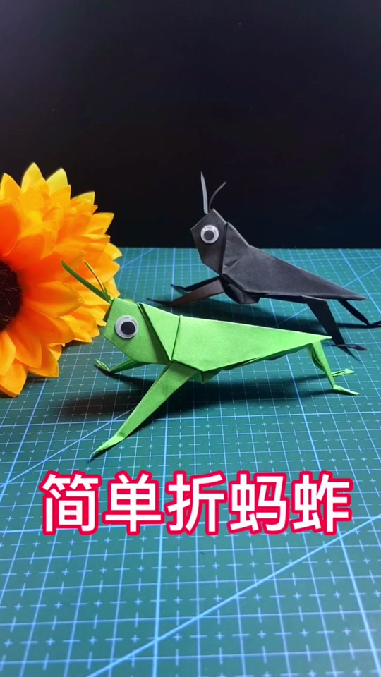 用a4纸折蚂蚱简单又好看帅气