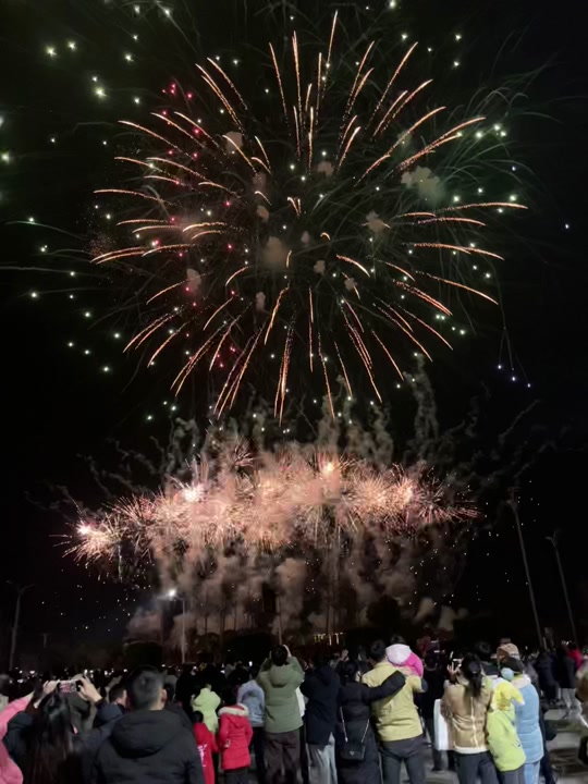 枝江滨江公园烟花