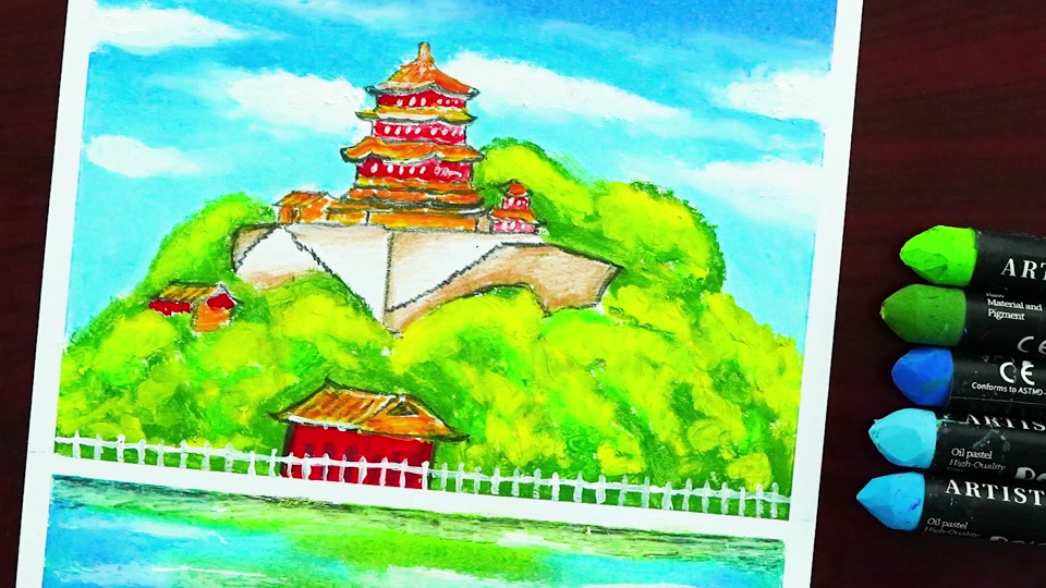 颐和园简笔画简单又好看