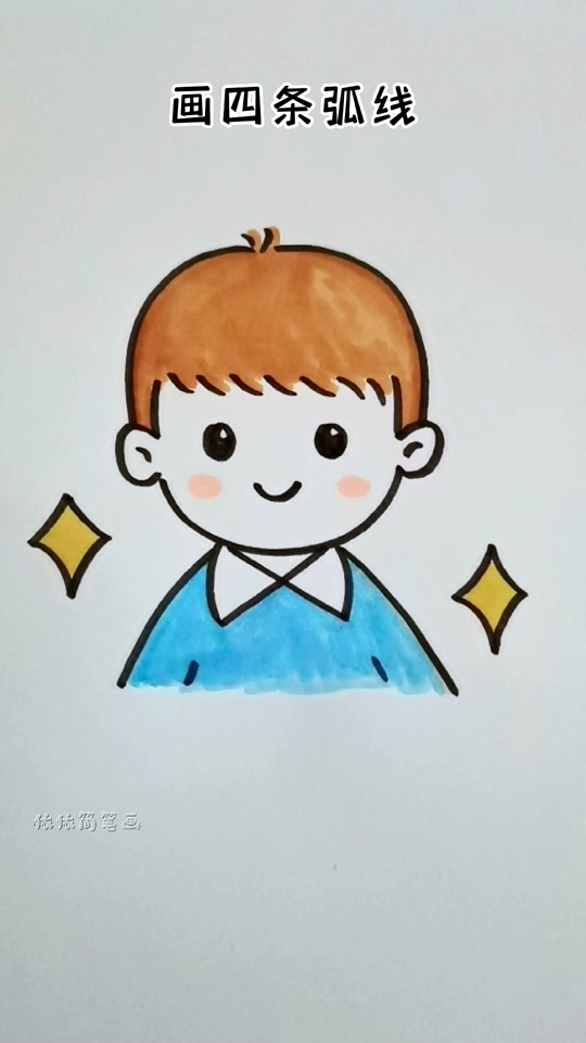 幼儿画人物简笔画妈妈_幼儿画人物简笔画女孩