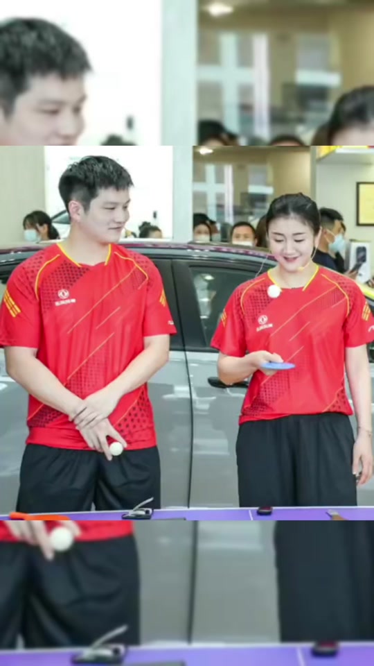 樊振东陈梦背后贴耳 - 抖音