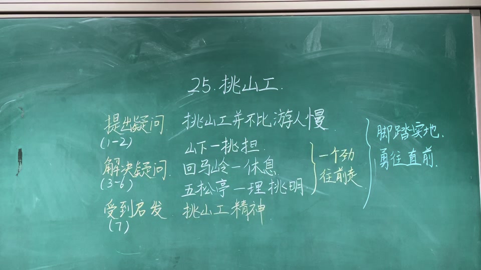 25挑山工课堂笔记 - 抖音