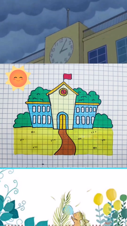 学校教室怎么画简单又漂亮_学校教室怎么画雁宁路小学