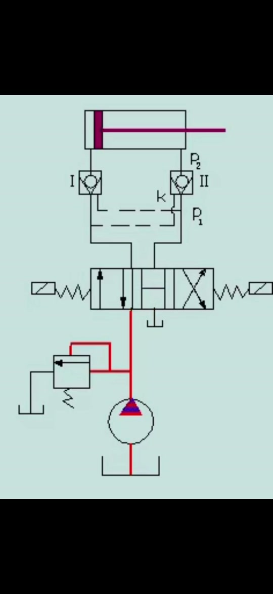 画出液控单向阀的详细符号和简化符号