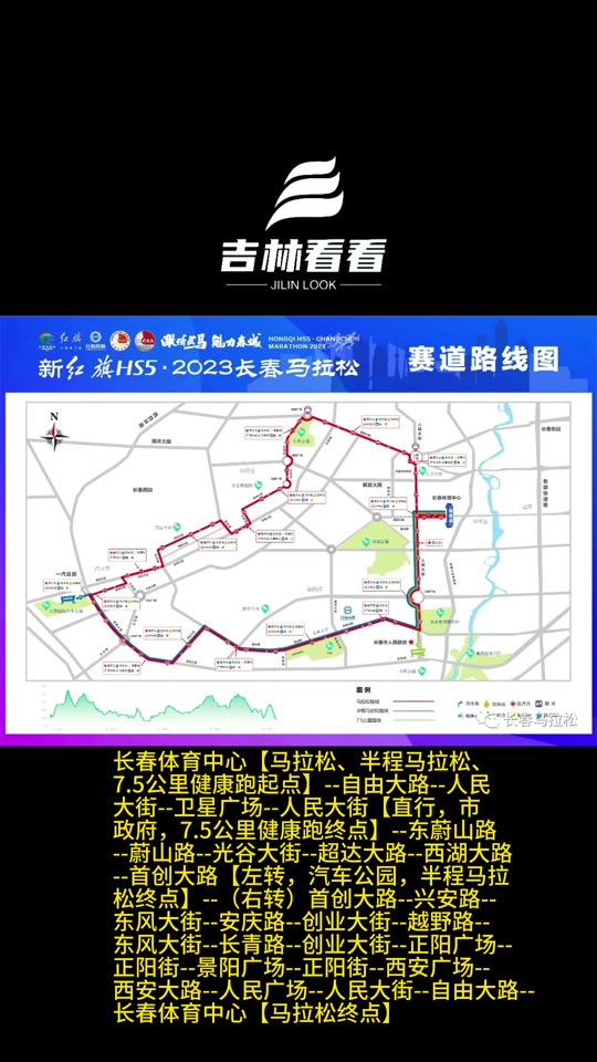 2023长春马拉松路线图公布 - 抖音