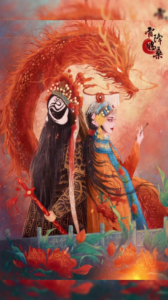 霸王别姬手绘插画_霸王别姬手绘铅笔画