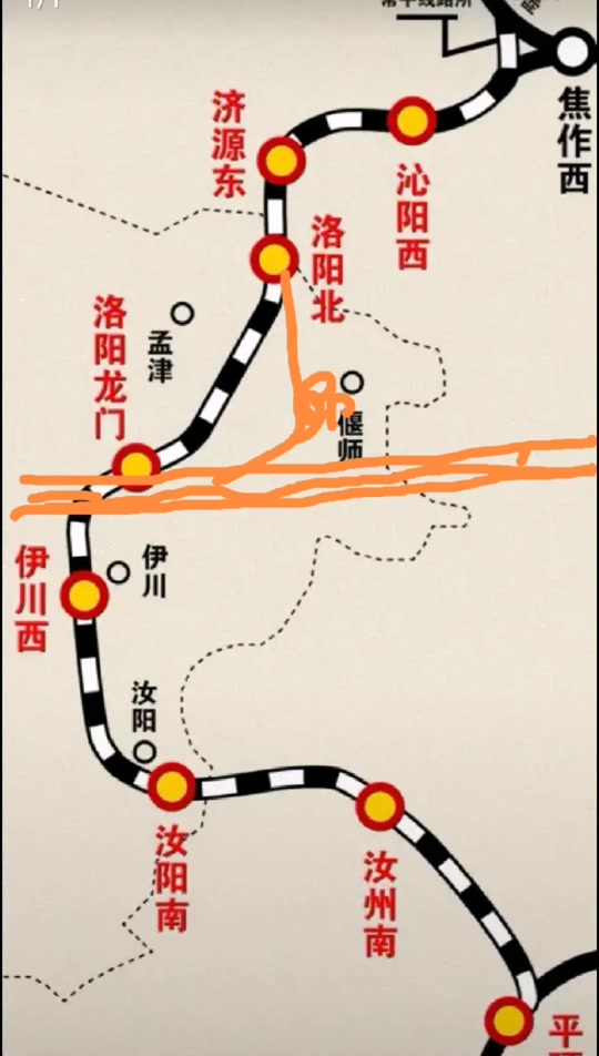 呼南高铁济源最终确定线路详细图_呼南高铁河南段途径站点_呼南高铁