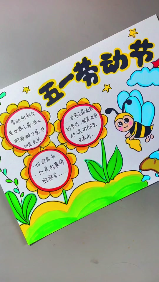 世界第一好看的五一劳动节手抄报 - 抖音
