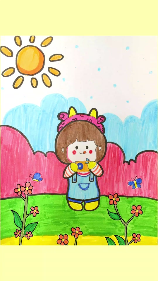 童真童趣为主题的画