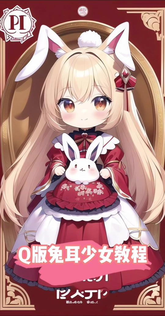 兔耳二次元少女教程_白毛兔耳二次元_二次元兔耳少女简笔画 - 抖音