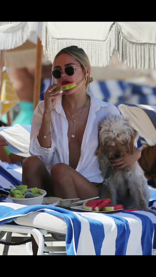 迈阿密海滩风景俄罗斯美女