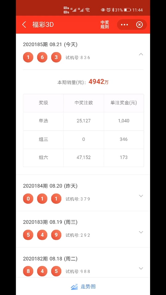 今晚3d试机号码和开机号怎么算 - 抖音