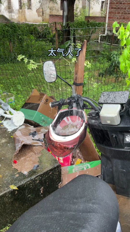 下雨骑电动车表情包 - 抖音