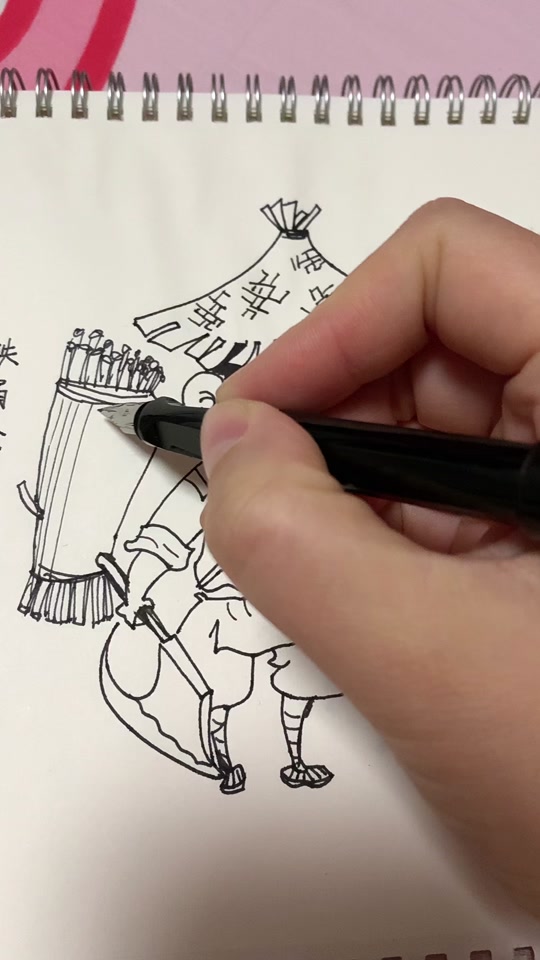 孙悟空拜师简笔画