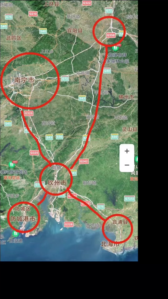 钦州市2035总体规划图黄屋屯