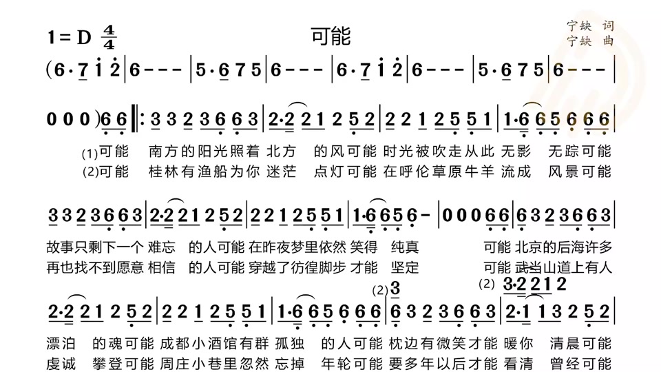 可能的简谱蛋仔怎么弹_可能简谱歌谱_可能否的简谱 - 抖音